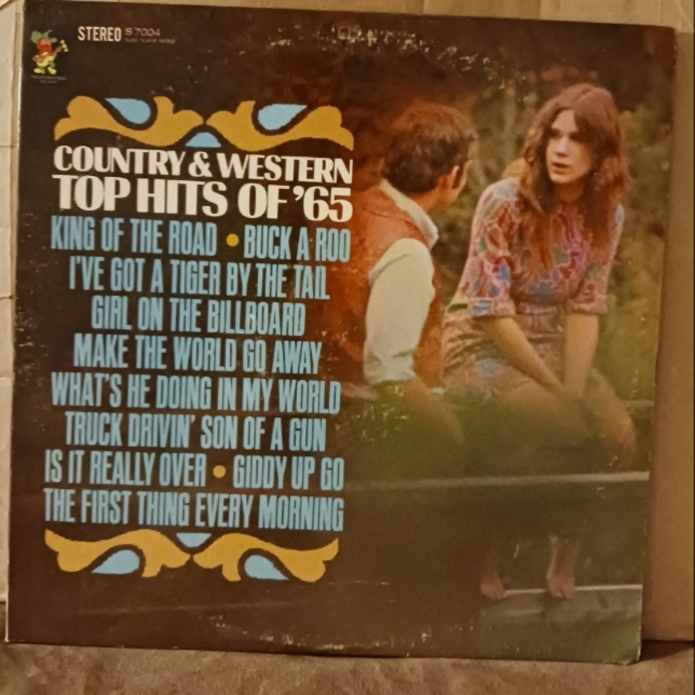 Country and Western TOP HITS OF '65 Vinyl Album